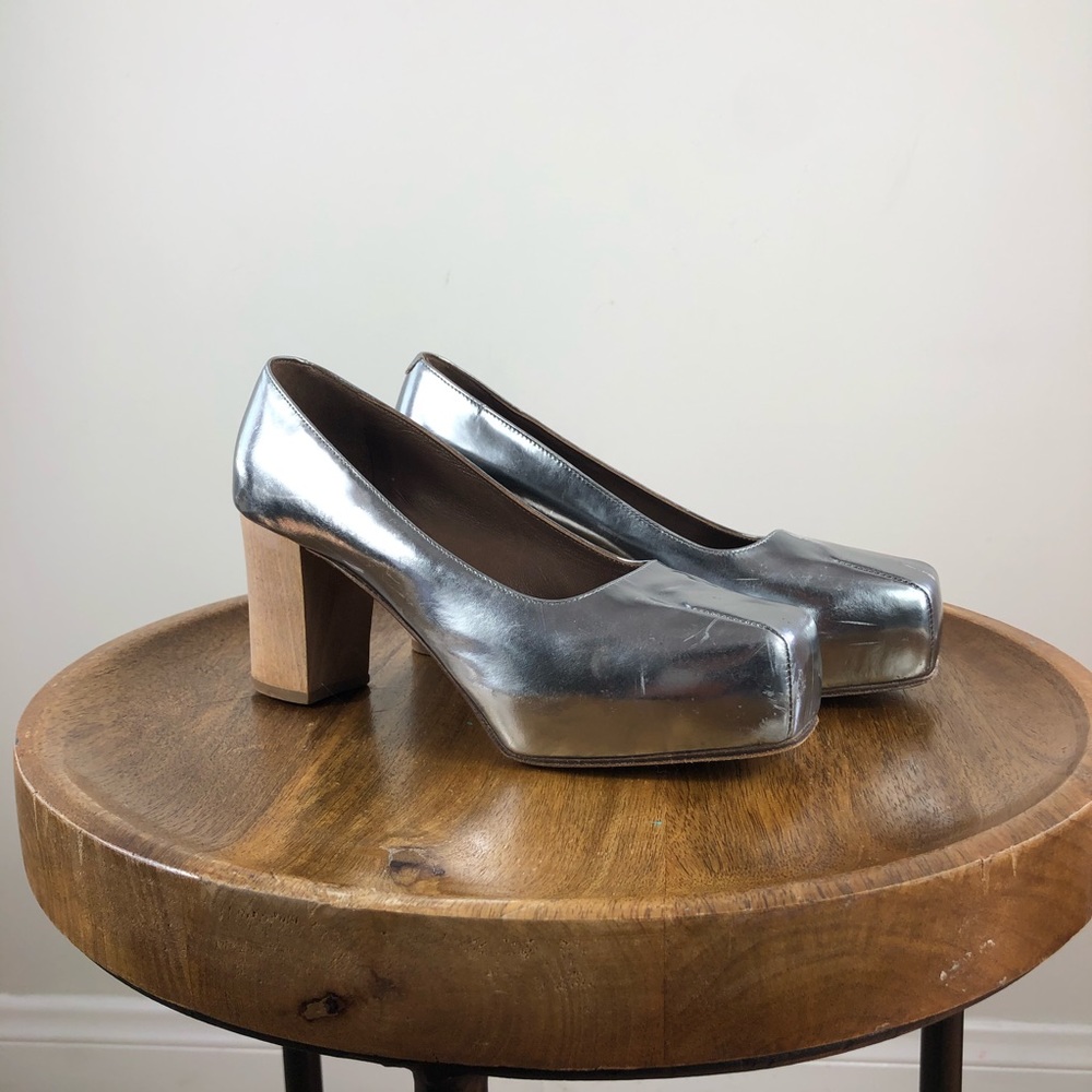 MARNI Patent Leather Square Toe Ballet Toe Shoe Pumps 35.5 / 5.5